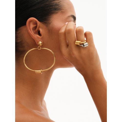 Dunya Apia L Earrings Gold