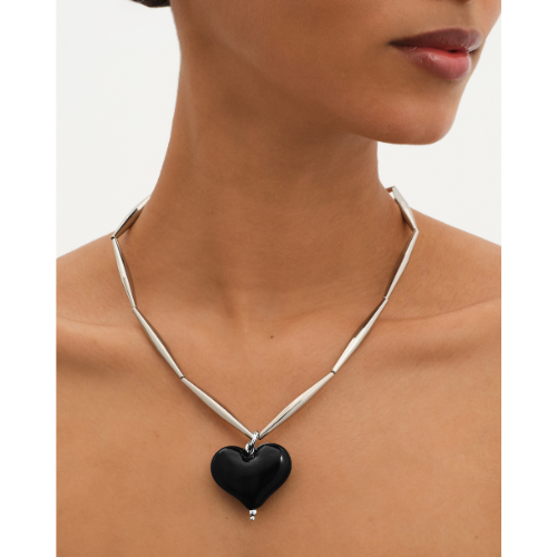 Cuore Necklace In Silver - Bitter