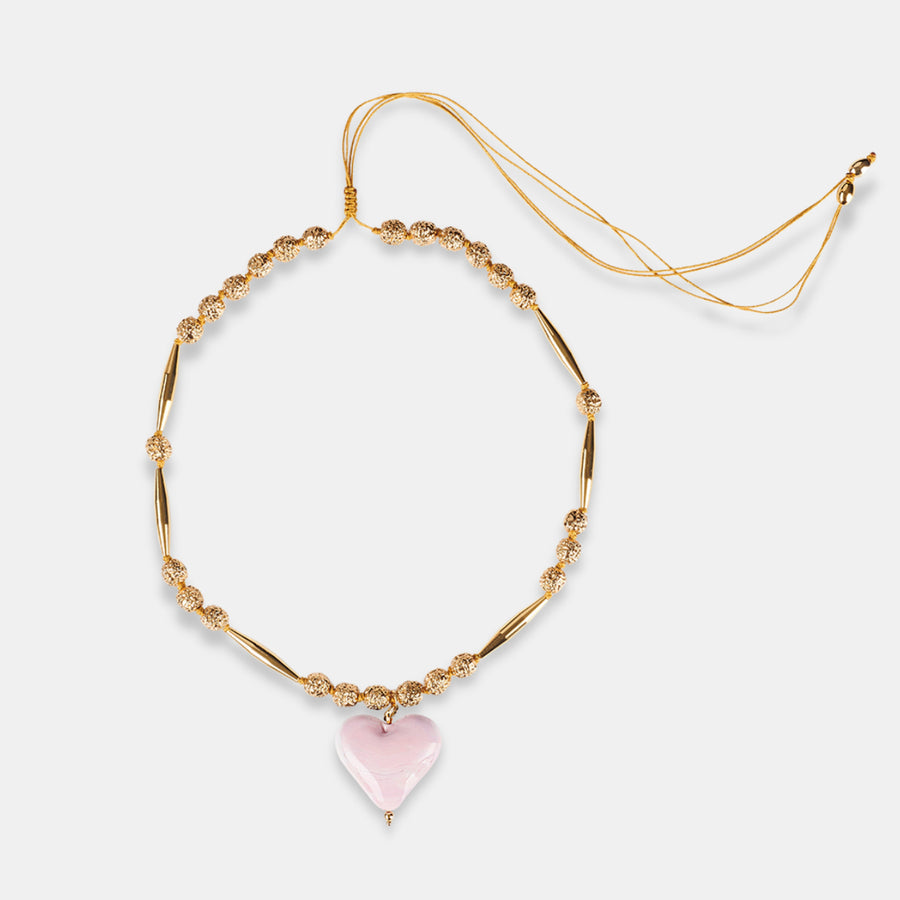 Cuore Necklace III - Pink Bubble