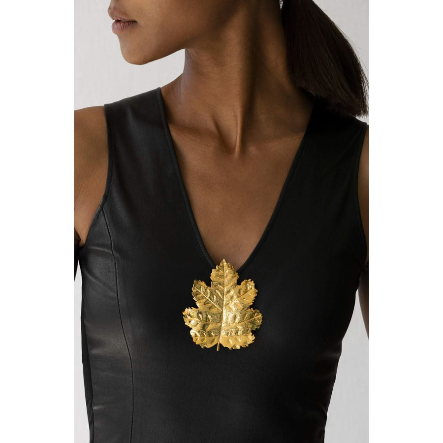 Botanicals Amber Breeze Large Brooch - Tohum Design