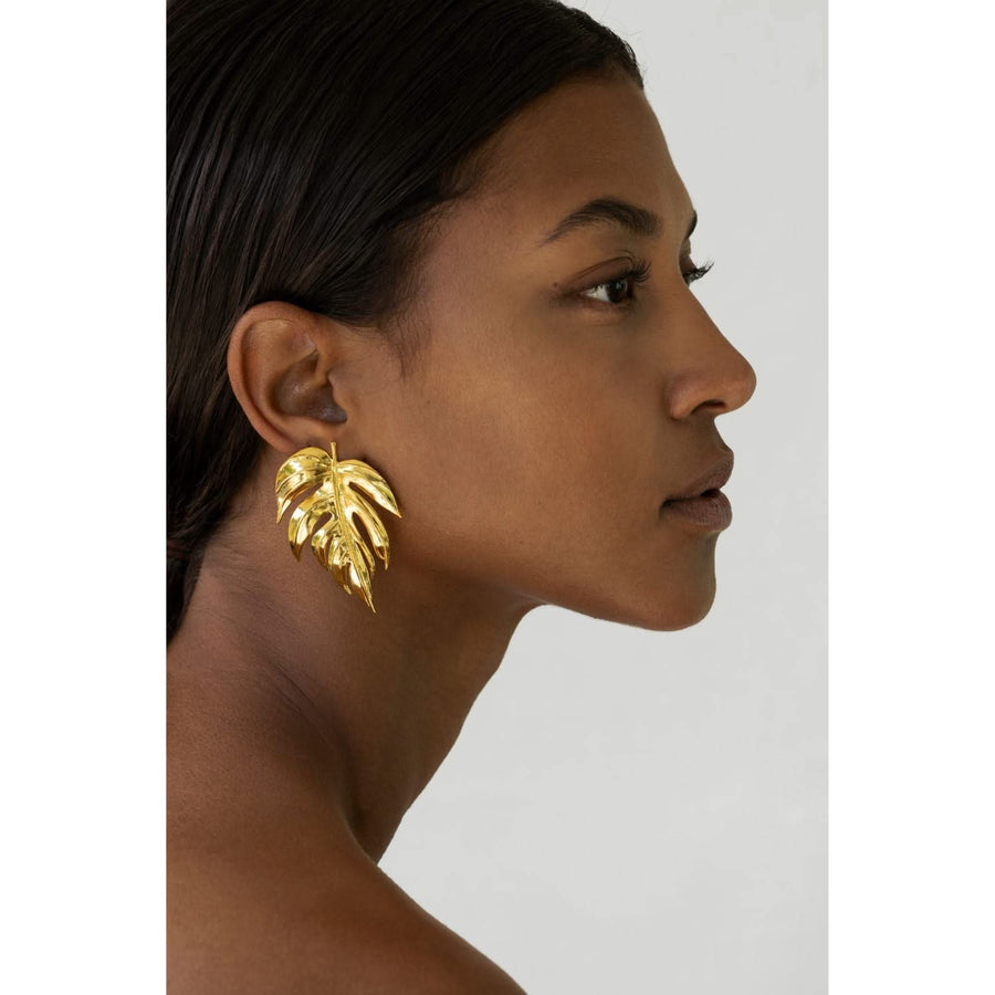 Botanicals Emerald Jungle Earrings - Tohum Design