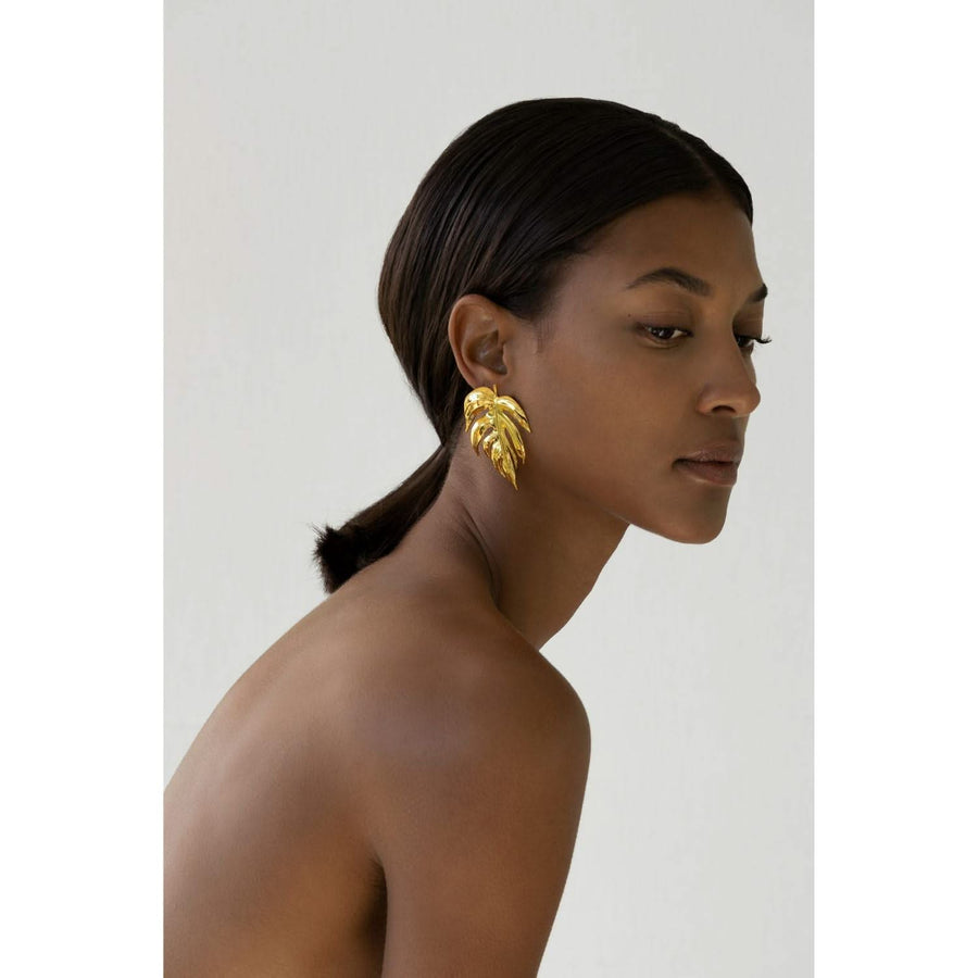 Botanicals Emerald Jungle Earrings - Tohum Design