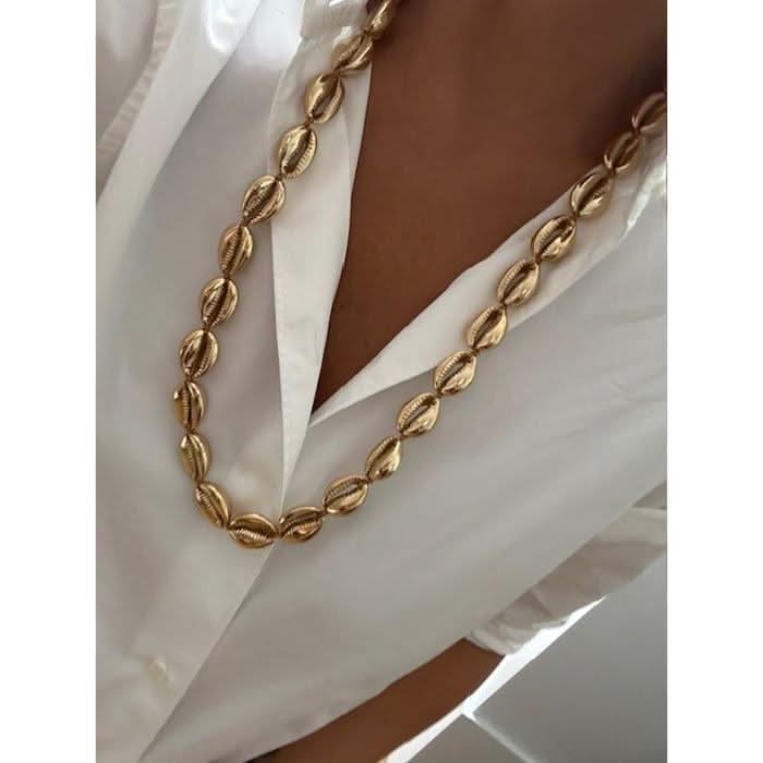 Concha Large Puka Necklace - Long - Tohum Design