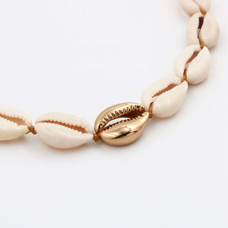 Concha Natural Large Puka Necklace - Tohum Design