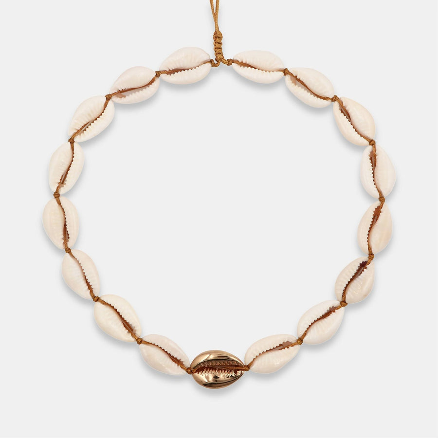 Concha Natural Large Puka Necklace - Tohum Design