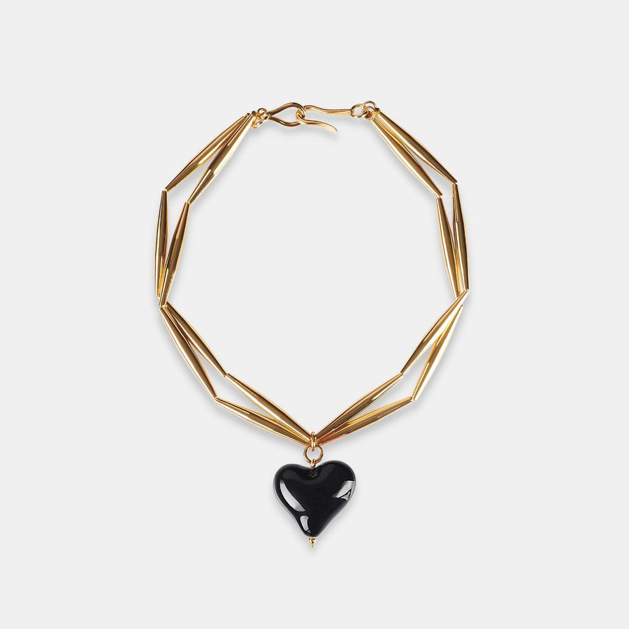 Cuore Duo Necklace - Bitter - Tohum Design