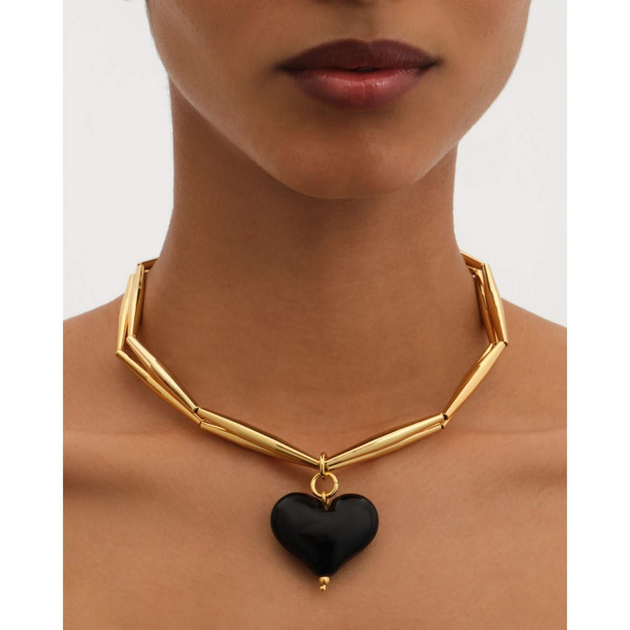 Cuore Duo Necklace - Bitter - Tohum Design