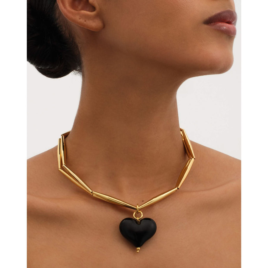 Cuore Duo Necklace - Bitter - Tohum Design