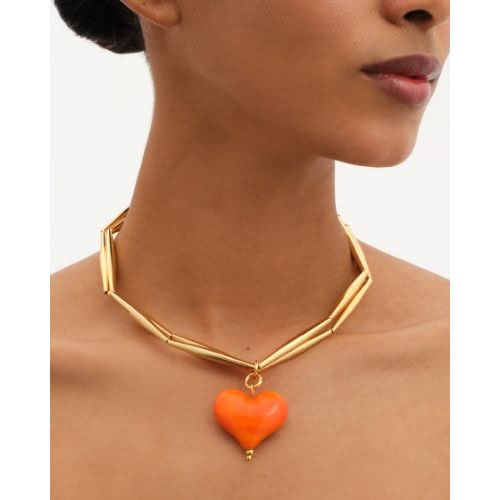 Cuore Duo Necklace - Mandarin - Tohum Design
