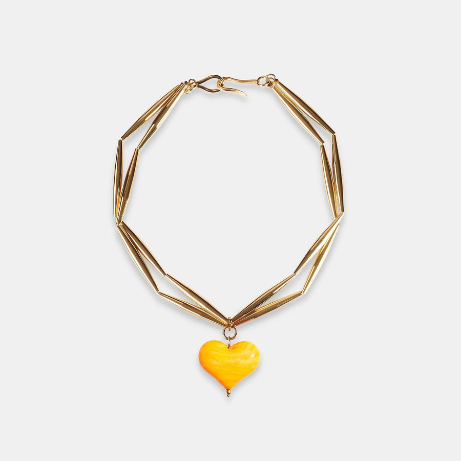 Cuore Duo Necklace - Sunshine - Tohum Design