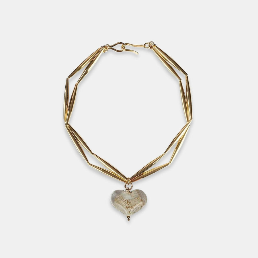 Cuore Duo Necklace - Tiramisu - Tohum Design