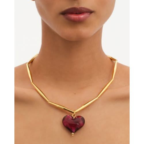 Cuore Necklace - Bordeaux - Tohum Design