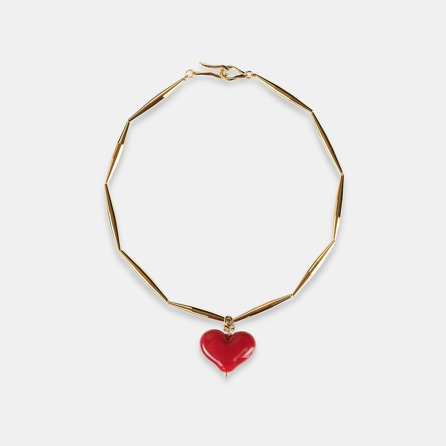 Cuore Necklace - Burgundy - Tohum Design