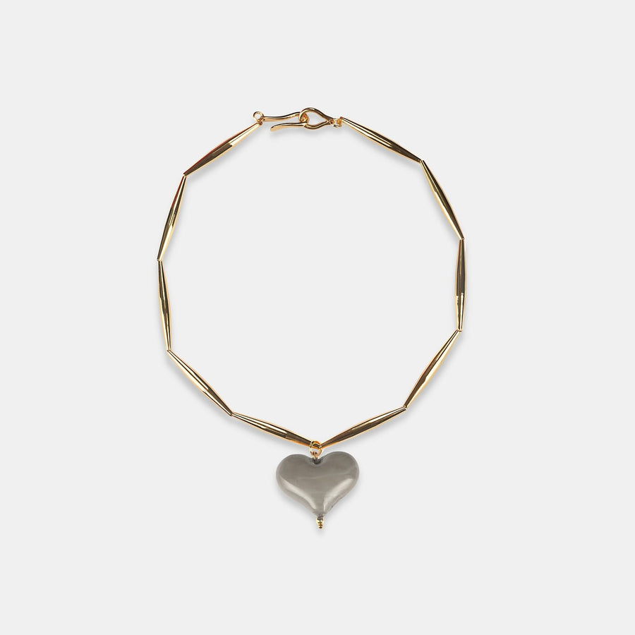 Cuore Necklace - Grey - Tohum Design