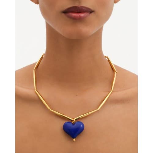 Cuore Necklace - Sky Blue - Tohum Design
