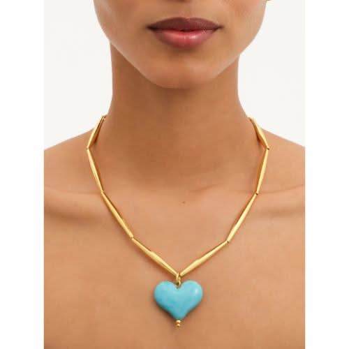 Cuore Necklace - Turquoise - Tohum Design