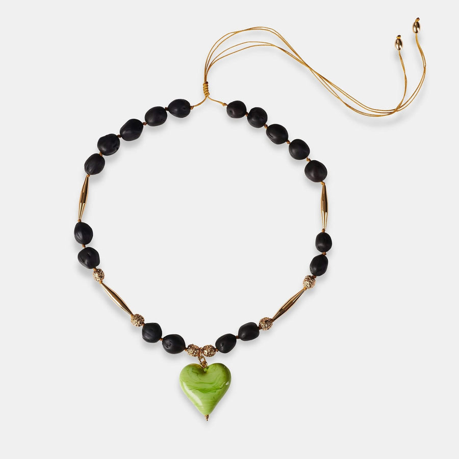 Cuore Resort Necklace II - Pistachio - Tohum Design