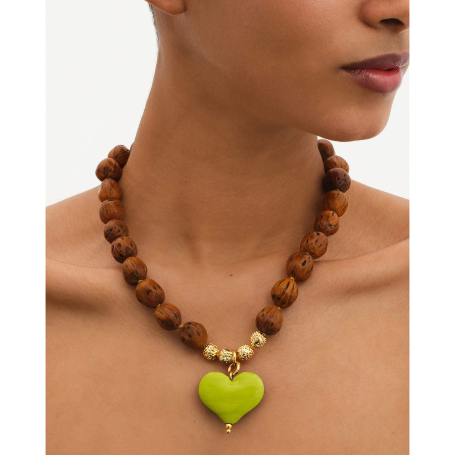 Cuore Resort Necklace III - Pistachio - Tohum Design