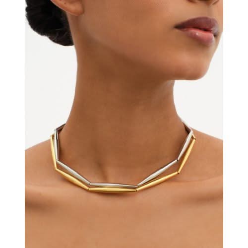 Lumia Helia Duo Mix Chain Necklace - Tohum Design