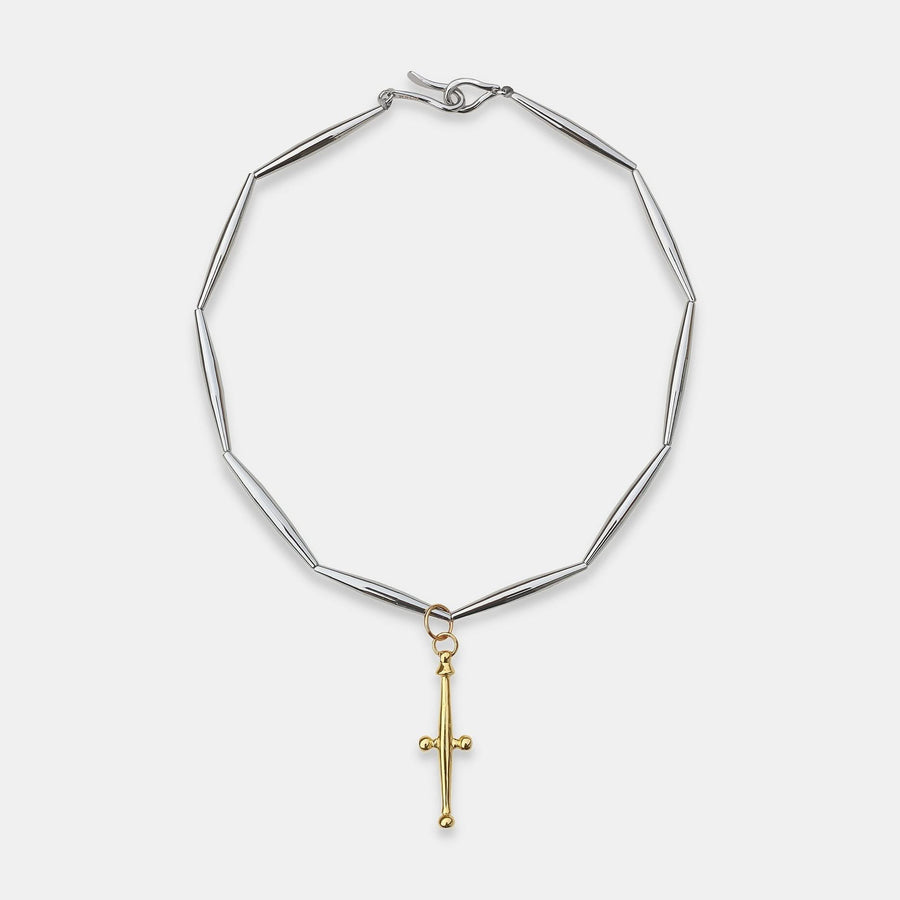 Lumia Talismans Necklace in Silver - Sword Pendant - Tohum Design
