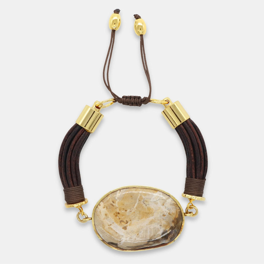 Magical Nature Bracelet - Petrified Wood - Tohum Design