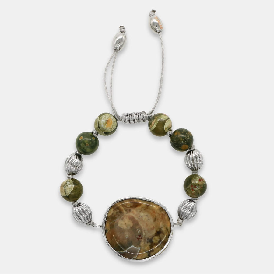 Magical Nature Bracelet - Rainforest Jasper - Tohum Design