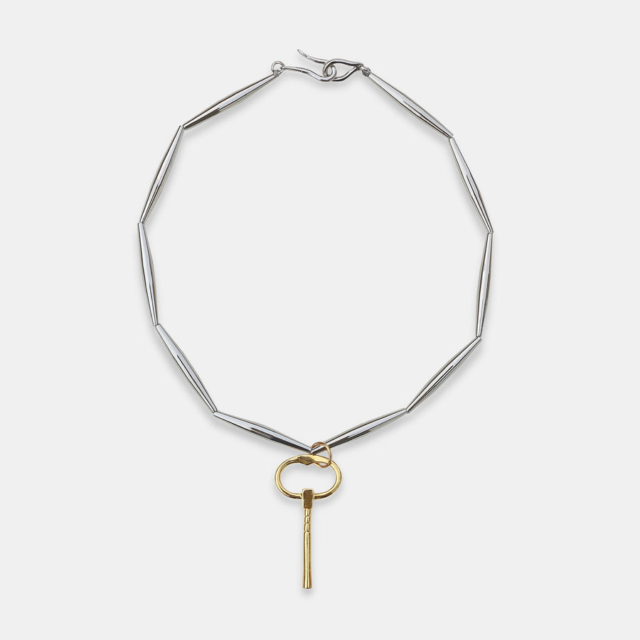 Lumia Talismans Necklace in Silver - Key Pendant