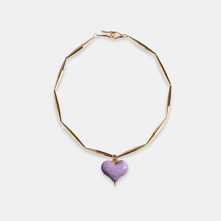 Cuore Necklace -Lilac