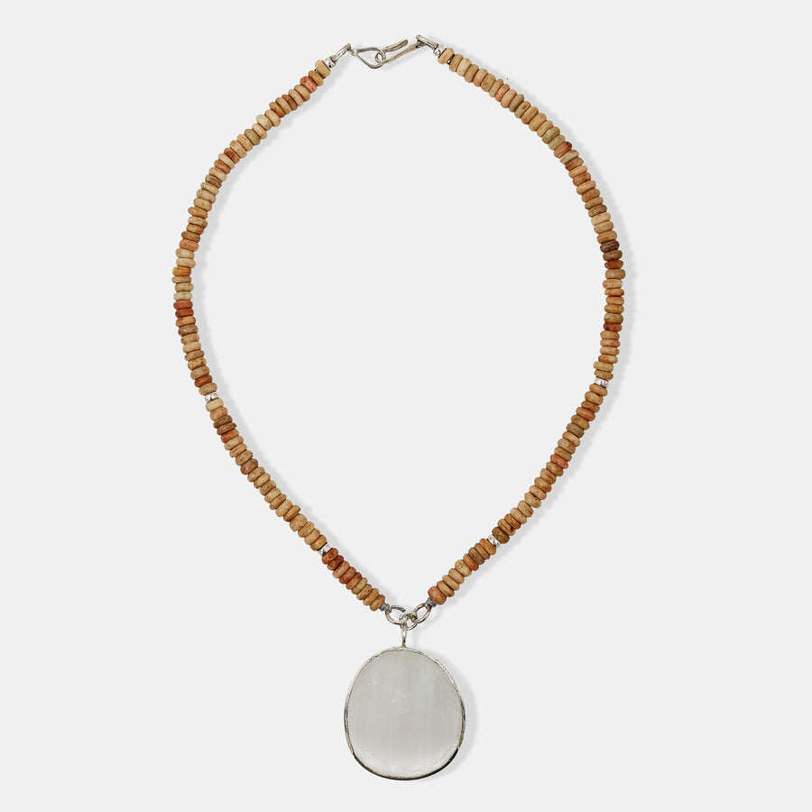 Magical Nature Necklace - Selenite Stone