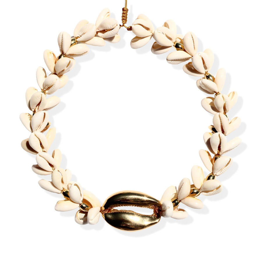 Concha Multi Natural Puka Cowrie Necklace - Tohum Design