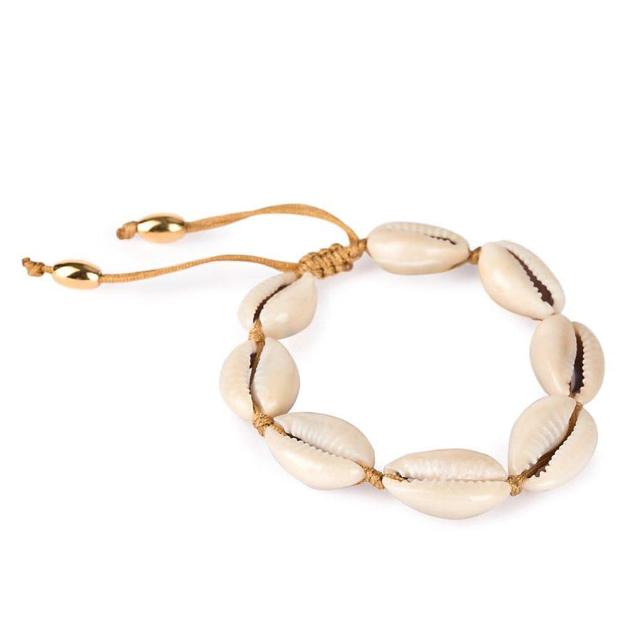 Concha Natural Large Puka Bracelet - Tohum Design