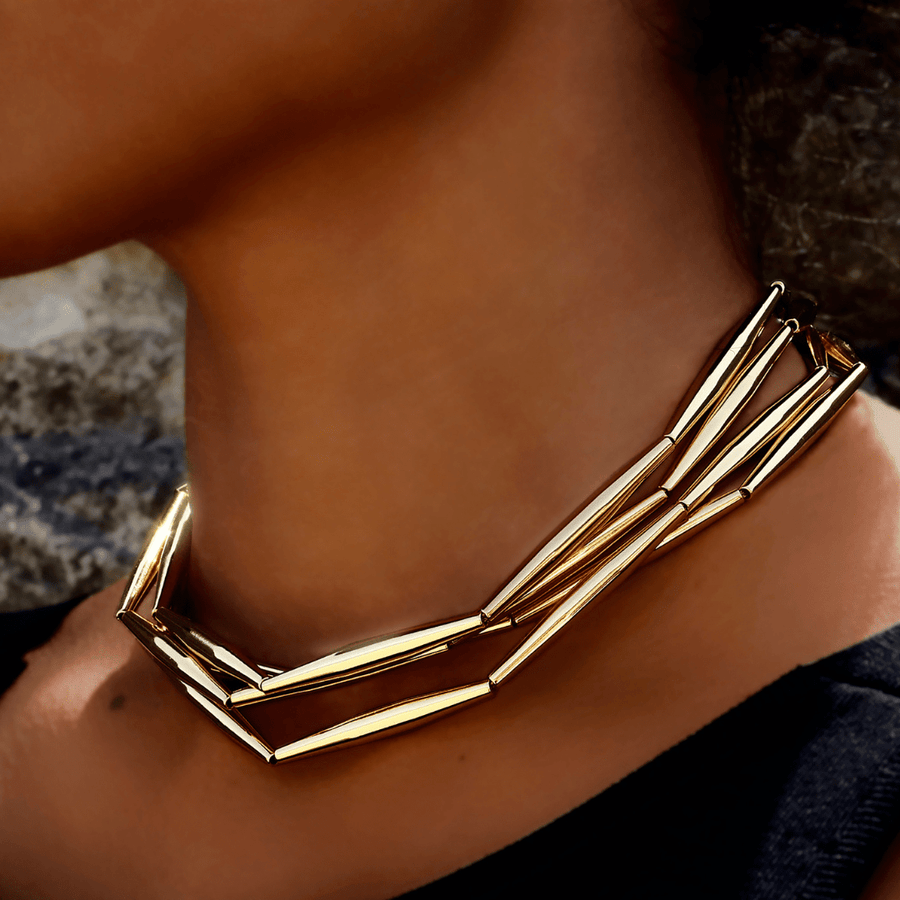 Lumia Helia Multi Chain Necklace - Tohum Design