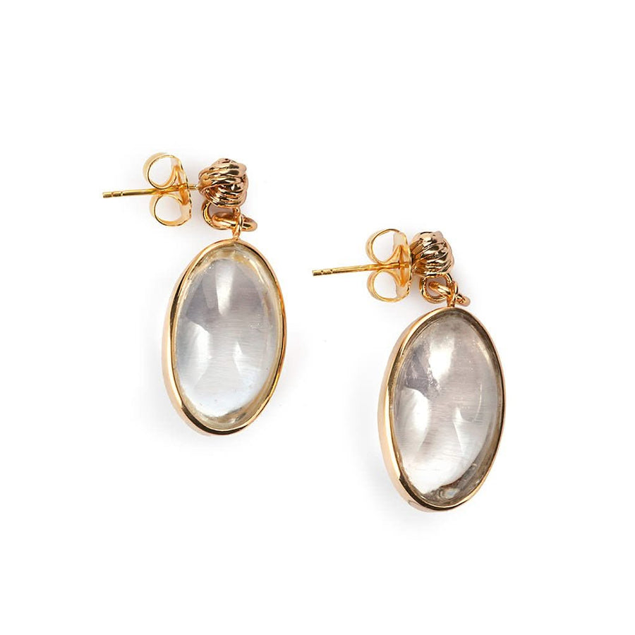 Lumia Rock Crystal Earrings - Tohum Design