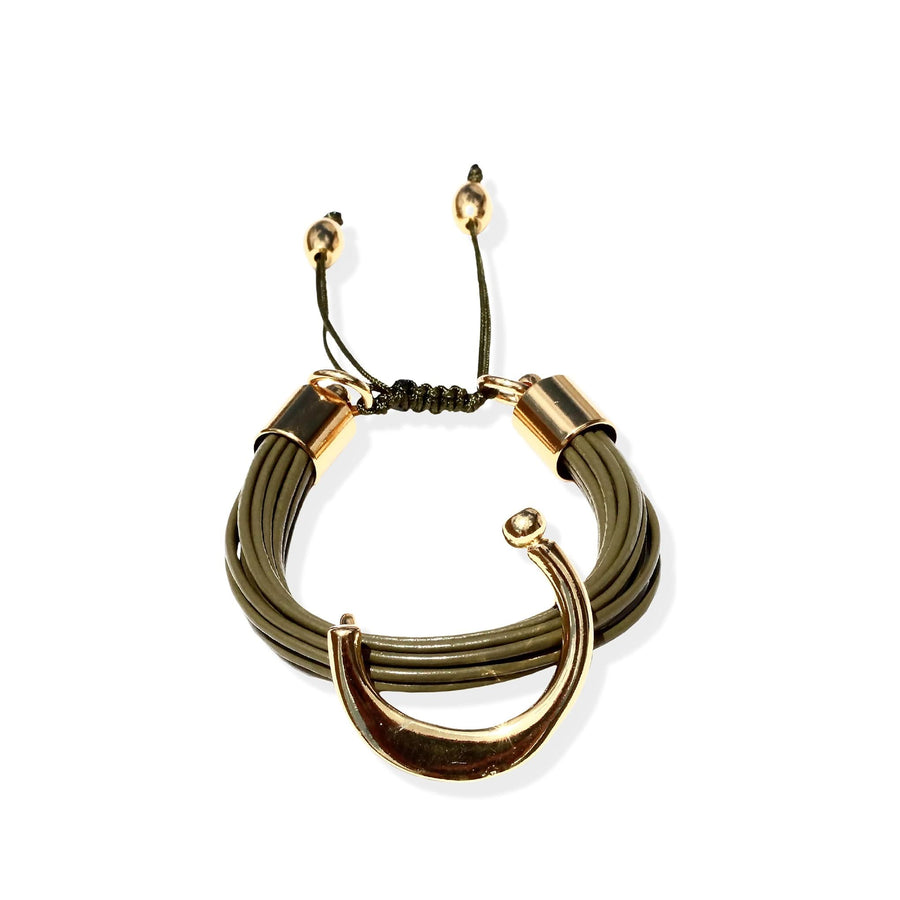 Terra Arun Bracelet In Khaki - Tohum Design