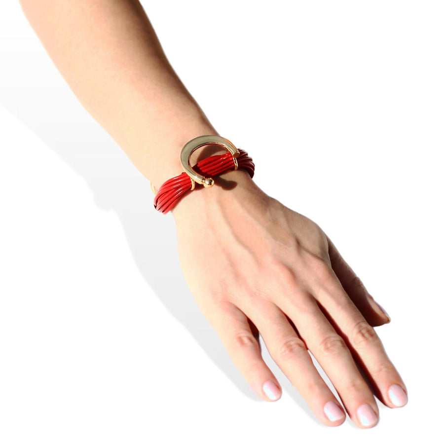 Terra Arun Bracelet In Red - Tohum Design