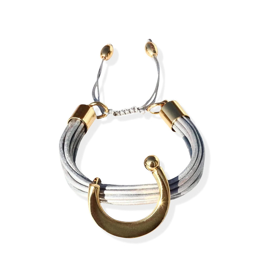 Terra Arun Bracelet In Shimmery Blue - Tohum Design