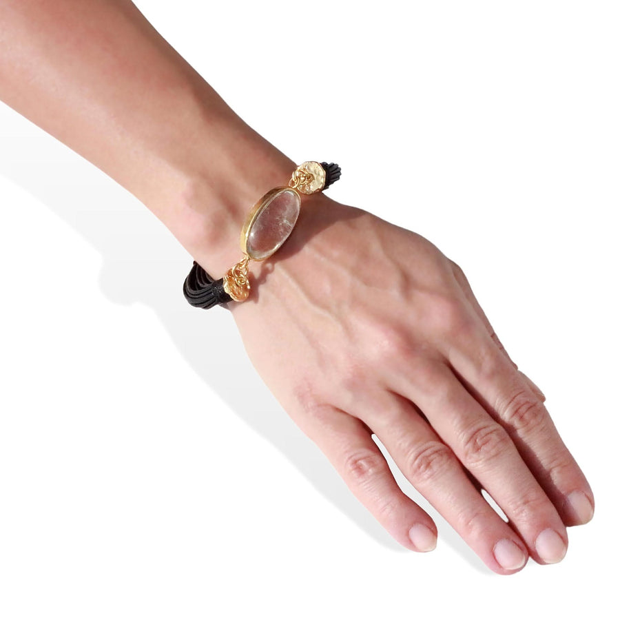 Terra Bracelet With Rock Crystal - Tohum Design