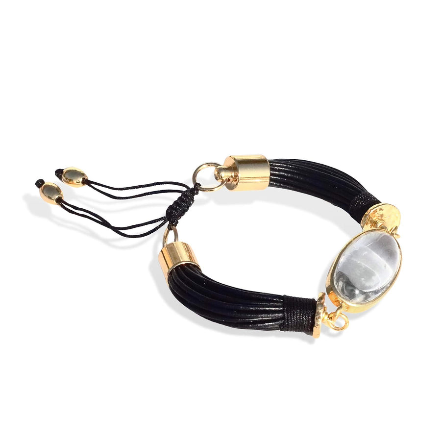 Terra Bracelet With Rock Crystal - Tohum Design