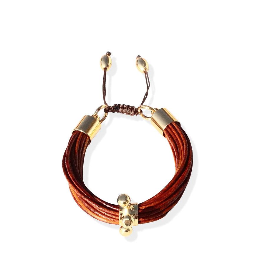 Terra Gobi Bracelet In Cognac - Tohum Design