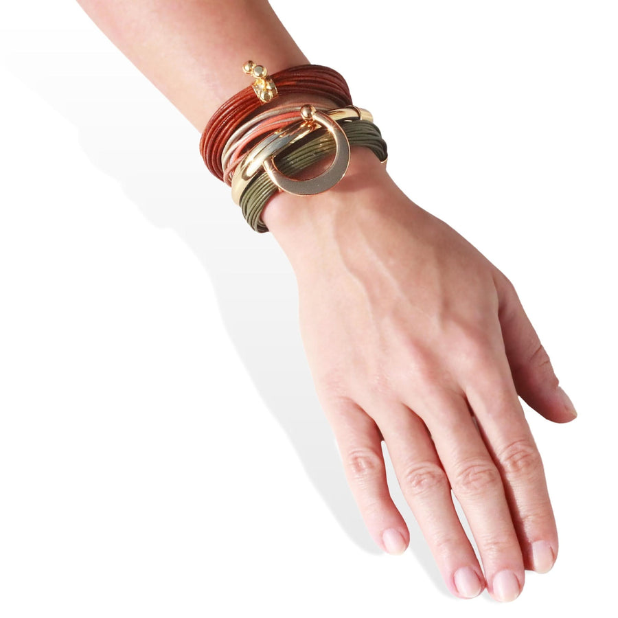 Terra Gobi Bracelet In Cognac - Tohum Design