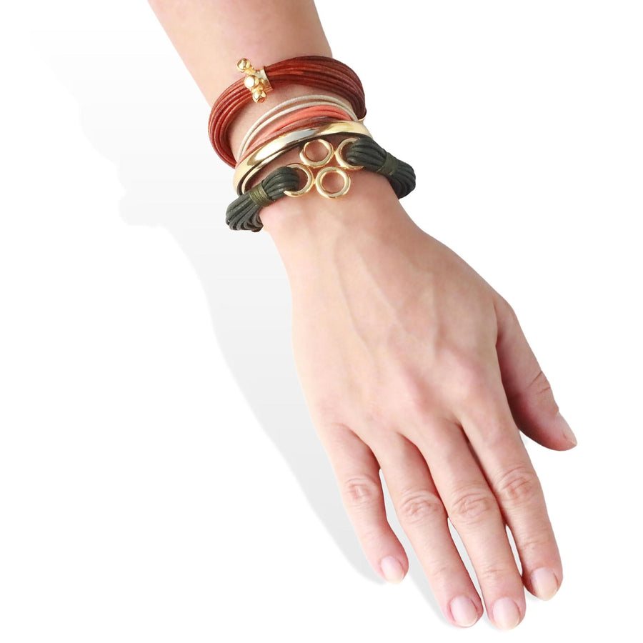 Terra Gobi Bracelet In Cognac - Tohum Design