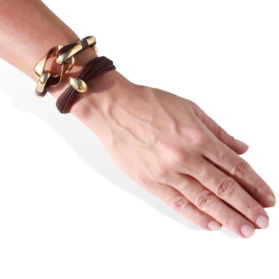 Terra Mali Bracelet In Burgundy - Tohum Design