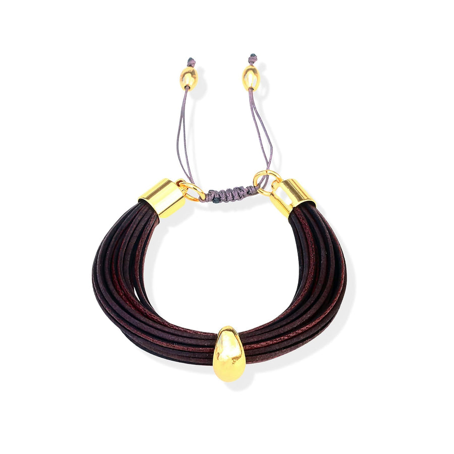 Terra Mali Bracelet In Burgundy - Tohum Design