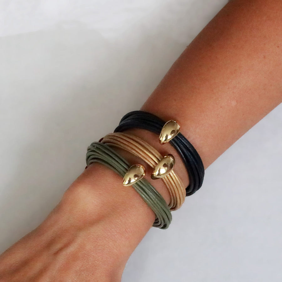Terra Mali Bracelet In Khaki - Tohum Design