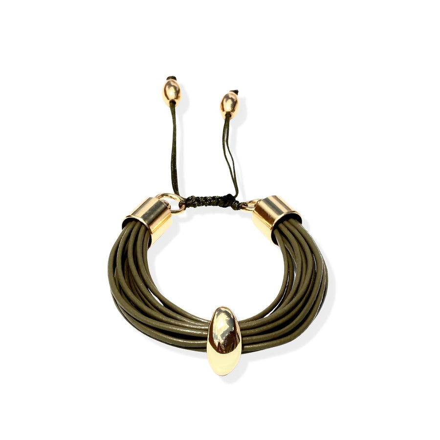 Terra Mali Bracelet In Khaki - Tohum Design