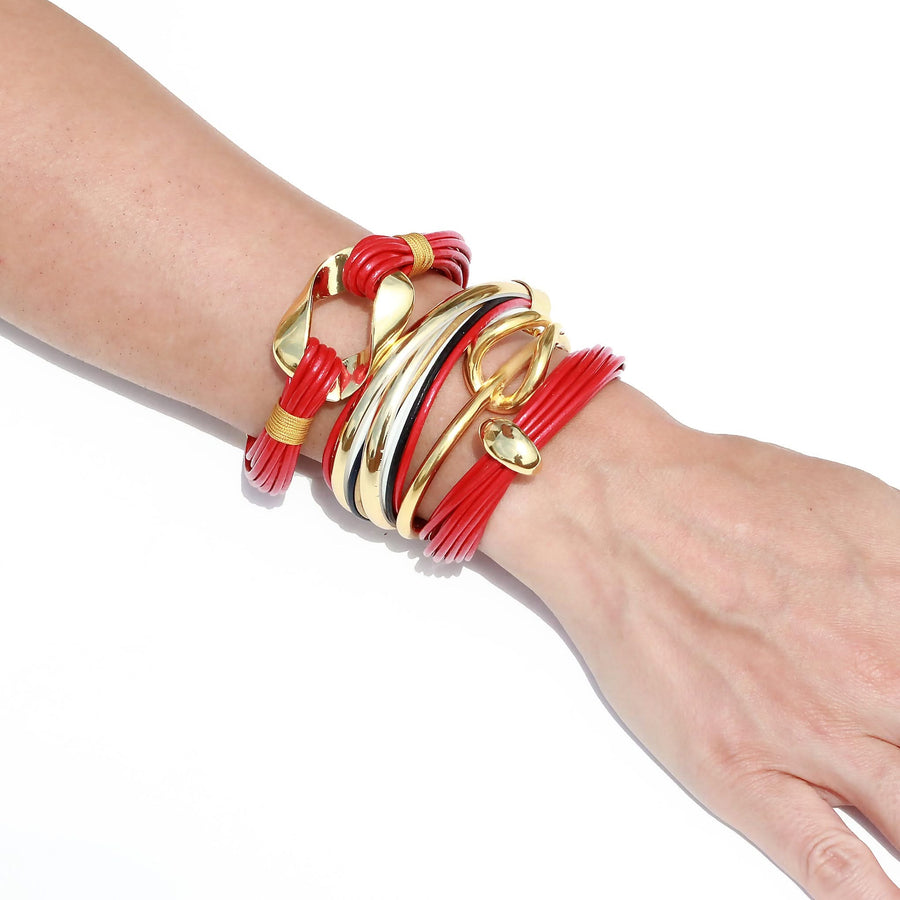 Terra Mali Bracelet In Red - Tohum Design