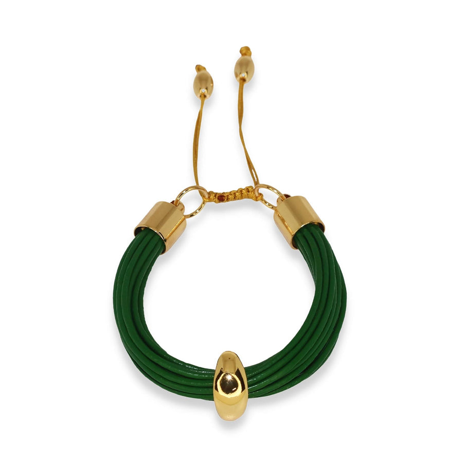 Terra Mali Bracelet Set In Green - Tohum Design