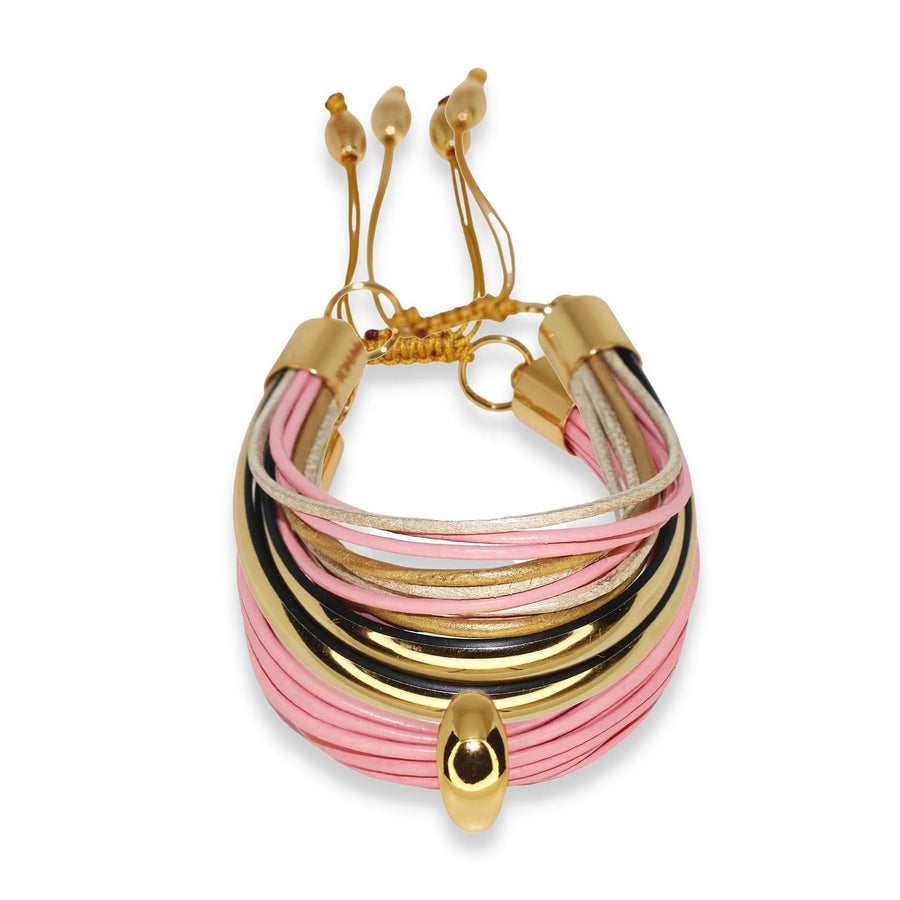 Terra Mali Bracelet Set In Pink - Tohum Design