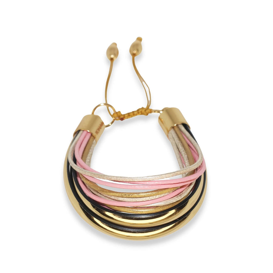 Terra Mali Bracelet Set In Pink - Tohum Design