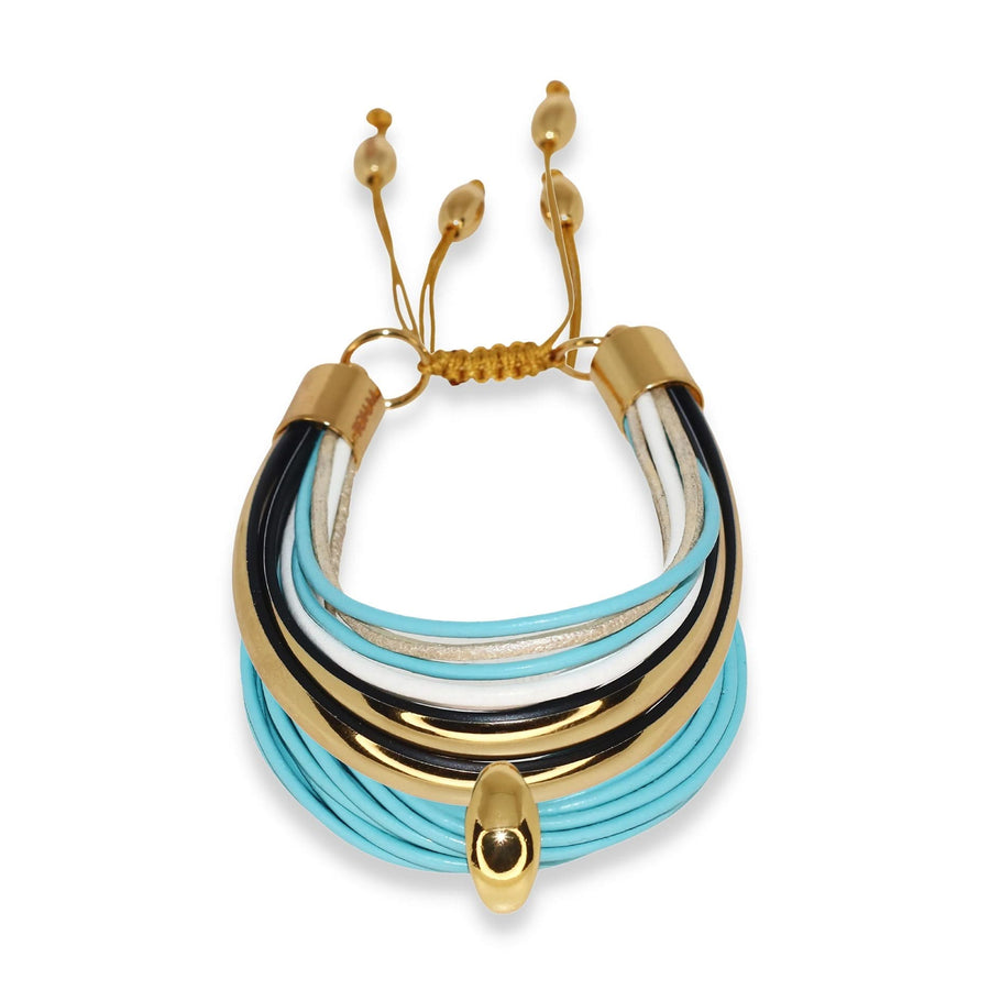 Terra Mali Bracelet Set In Turquoise - Tohum Design